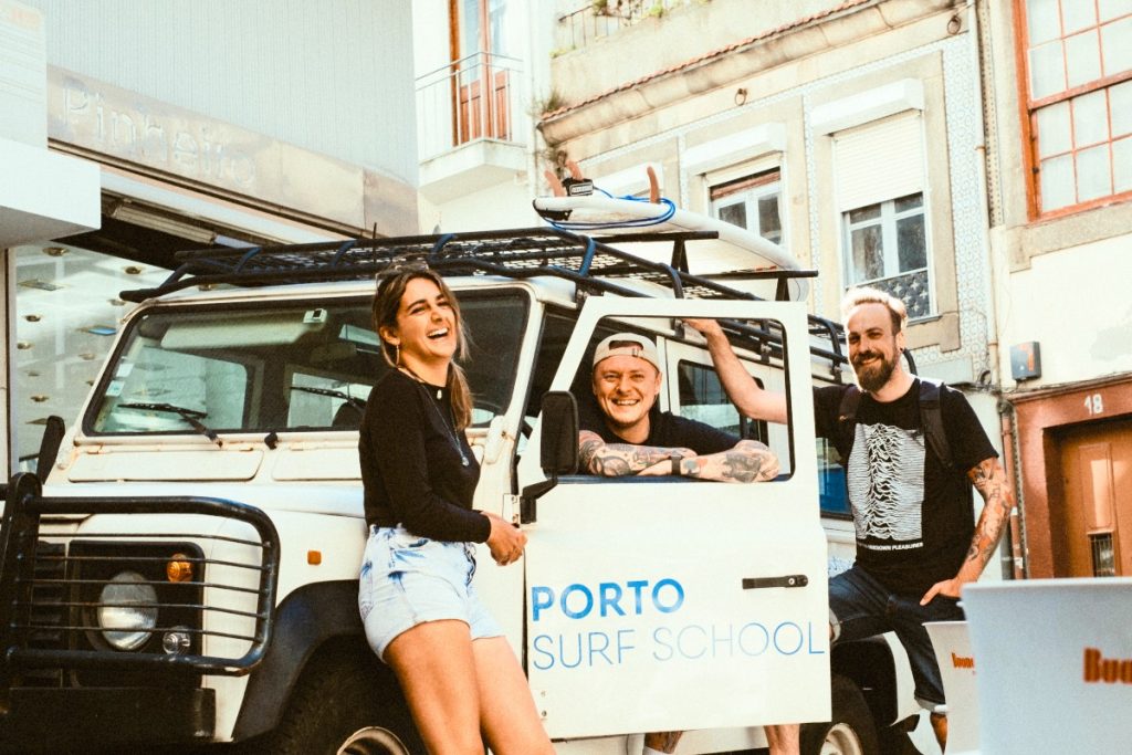 Learn to surf at Porto Surf School