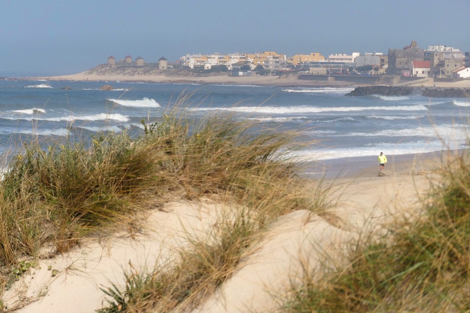 Praia da Ramalha, surf spot in the north of Portugal.