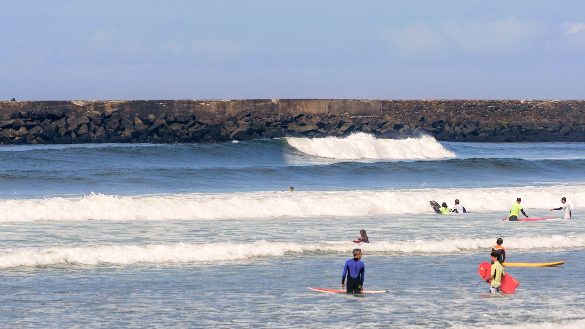 Azurara, surf spot in the north of Portugal.