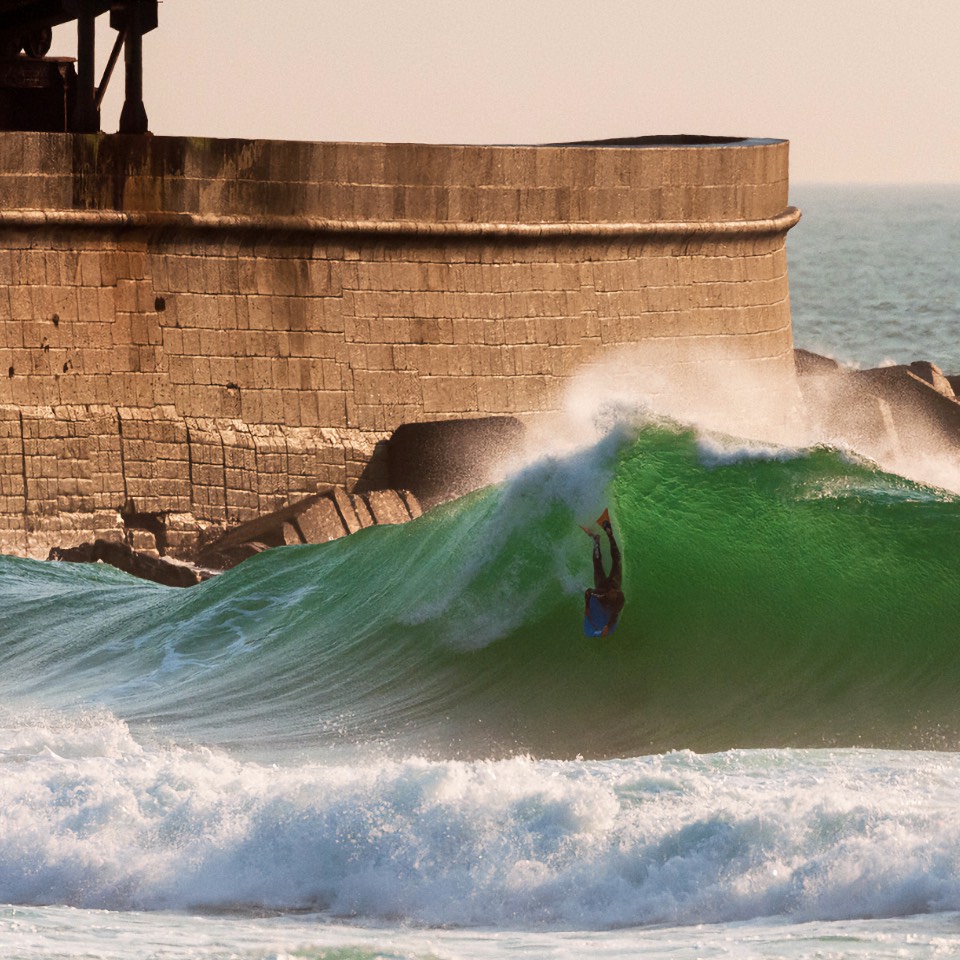 Leça da Palmeira, surf spot in the north of Portugal.
