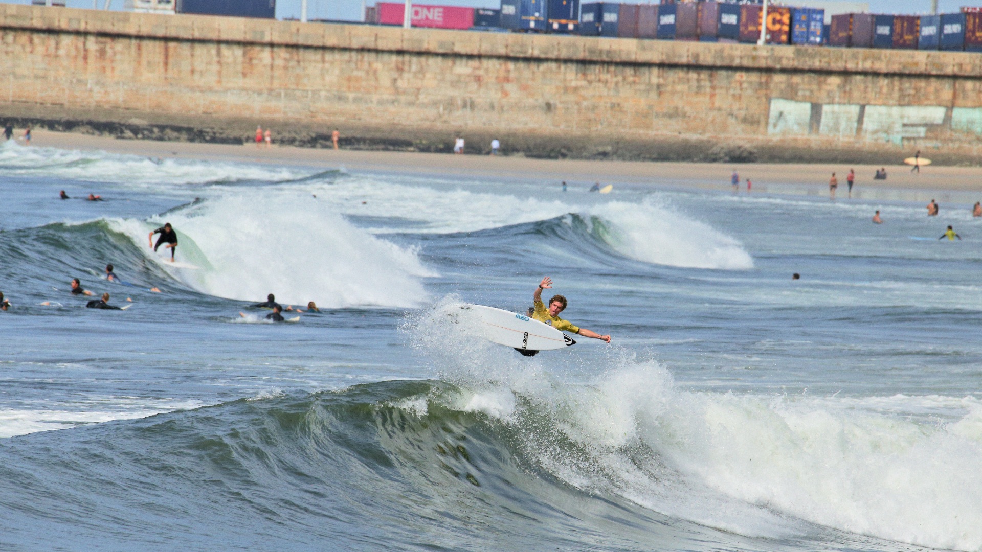 Matosinhos, famouse surf spot in the north of Portugal.