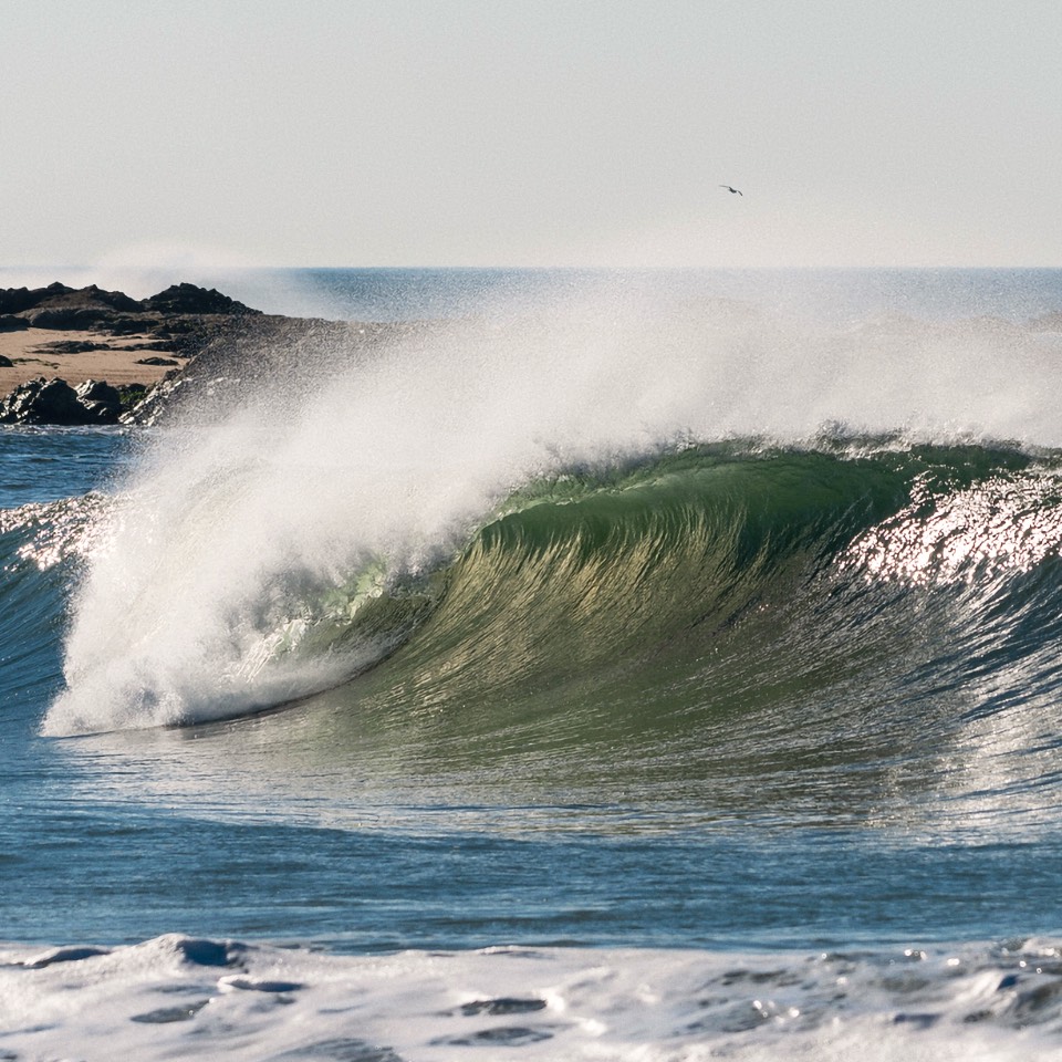 Mindelo beach break, surf spot in the north of Portugal.
