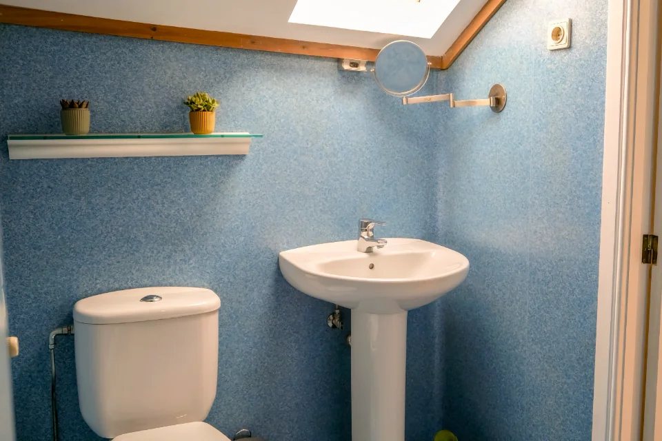 Bathroom from the attic room