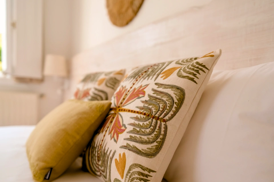 Comfortable bed in the Superior Room